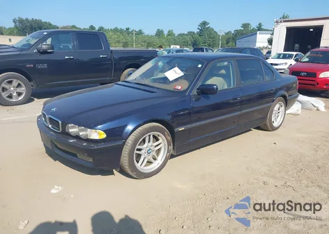 2001 BMW 740Il Il from USA, damaged, VIN WBAGH834X1DP28386